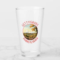 Círculo Retro em Distância de Gettysburg Pensilvân