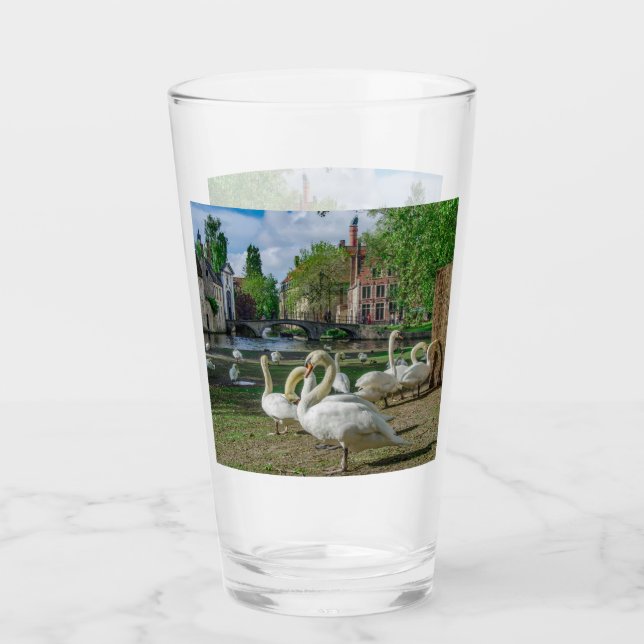 Copo De Pint Cisnes brancas de Bruges (Frente)