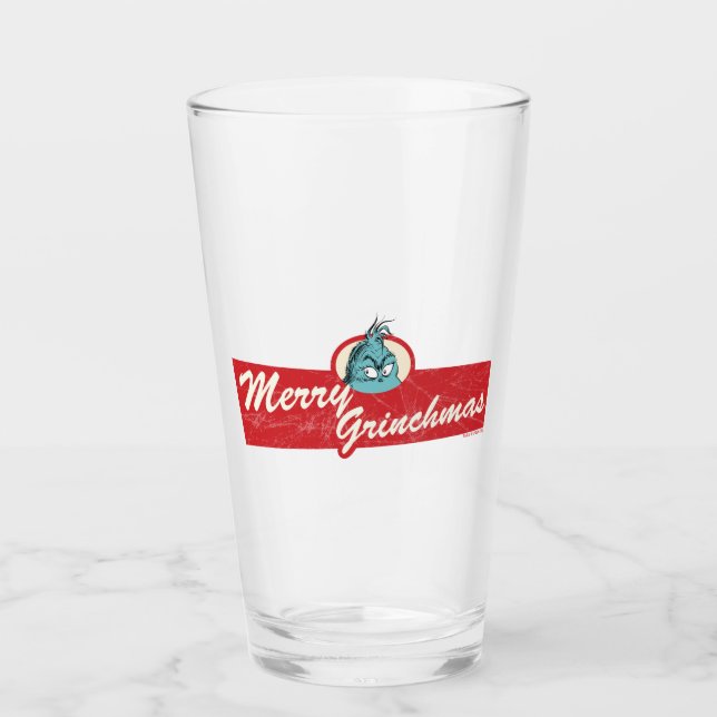 Copo De Pint Citação Alegre Grinchmas Grinch (Frente)