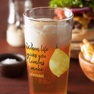 Copo De Pint Citação Amarela Moderna e Engraçada