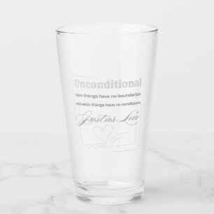 Copo De Pint Citação de Amor Incondicional