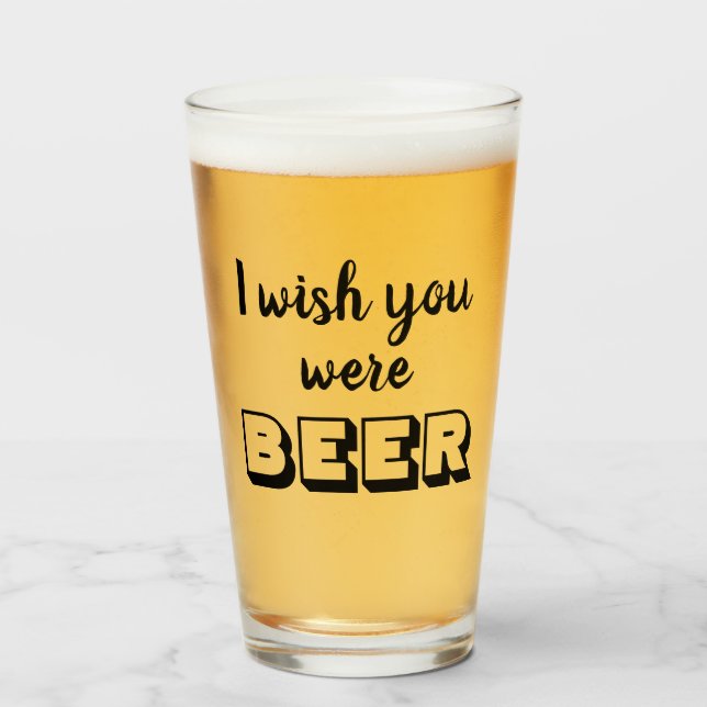 Copo De Pint Citação de cerveja engraçada (Frente (Preenchido))