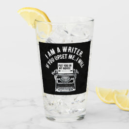 Copo De Pint Citação de Escritor Humoroso