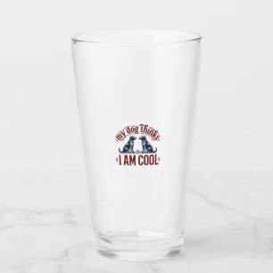 Copo De Pint Citação Engraçada de Cachorro Camisa Vintage Desig