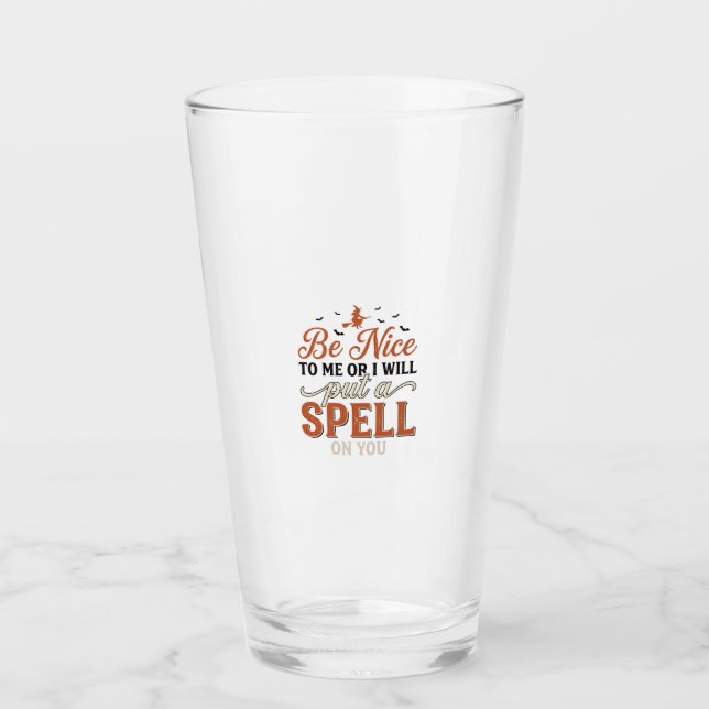 Copo De Pint Citação engraçada de feitiço de bruxa Design vetor (Frente)