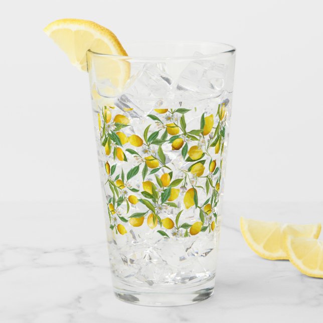 Copo De Pint Citrinos TROPICAIS FRUTA de VERÃO Lápulo de Flor (Gelo frontal)