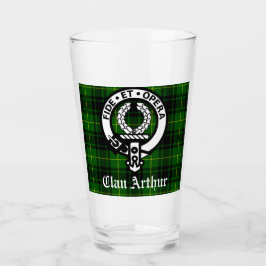 Copo De Pint Clan Arthur Crest Crachá & Tartan