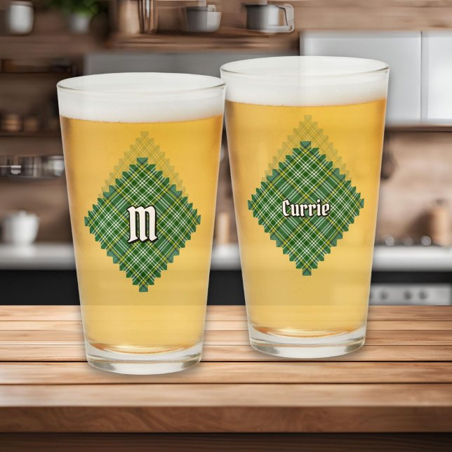 Copo De Pint Clan Currie Tartan (Criador carregado)