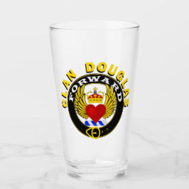 Copo De Pint Clan Douglas "FORWARD" 16oz Glass Tumbler