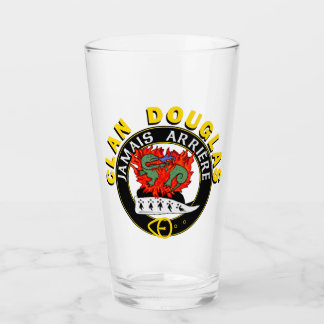 Copo De Pint Clan Douglas "Jamais Arrière" 16oz Glass Tumbler