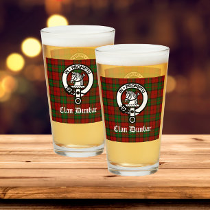 Copo De Pint Clan Dunbar Tartan & Crest Crachá