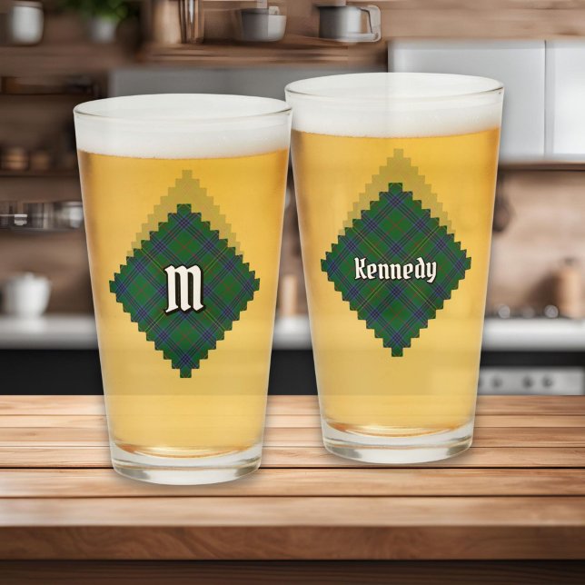Copo De Pint Clan Kennedy Tartan (Criador carregado)