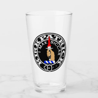 Copo De Pint Clan Kirkpatrick "I MAK SICCAR" 16oz Glass Tumbler