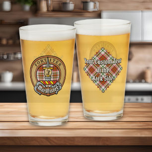 Copo De Pint Clan MacAlister Crest over Dress Tartan