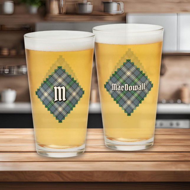 Copo De Pint Clan MacDowall Tartan (Criador carregado)
