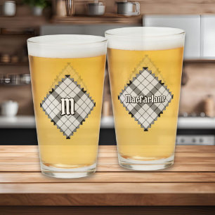 Copo De Pint Clan MacFarlane Black and White Tartan