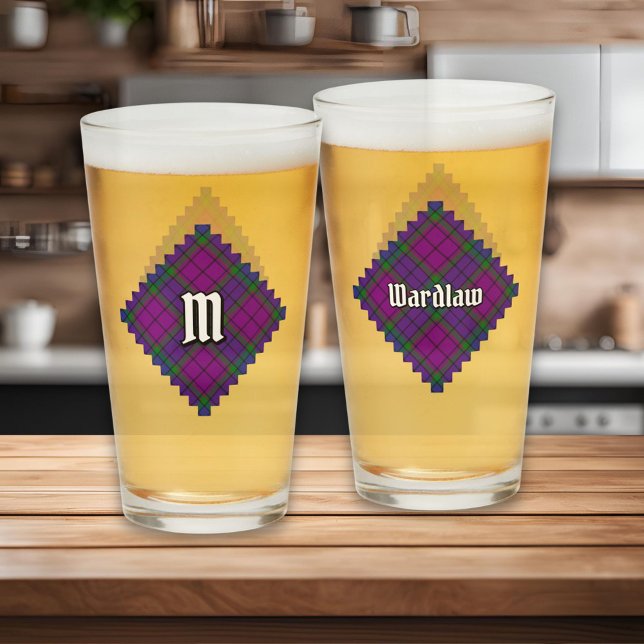Copo De Pint Clan Wardlaw Tartan (Criador carregado)