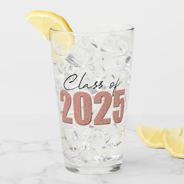 Copo De Pint Classe de Largura Dourada de rosa de 2025 (Gelo frontal)