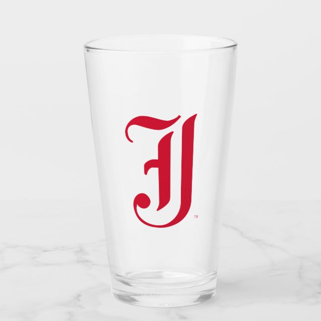 Copo De Pint Clássico da Jacksonville State University Letra JS (Frente)