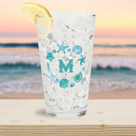 Copo De Pint Coaster Aquarela Sedes e Starfish Monograma