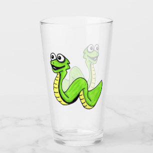 Copo De Pint Cobra Verde Brilhante Amarelo Verde Brilhante