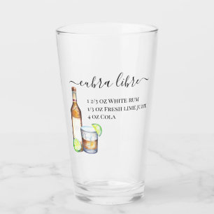 Copo De Pint Cocktail Watercolor Recebe Bebidas Mistas Rum