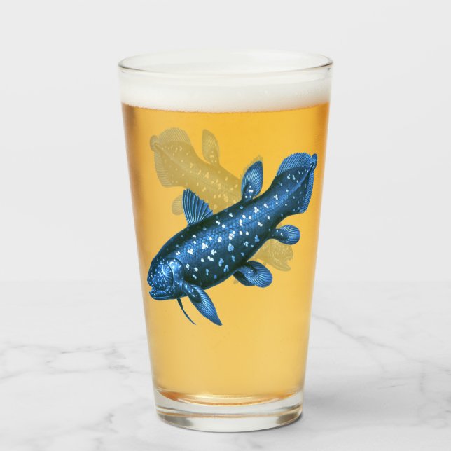Copo De Pint Coelacanth (Frente (Preenchido))