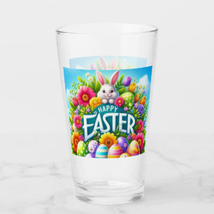 Copo De Pint Coelhinho bonito de primavera/Páscoa com ovo