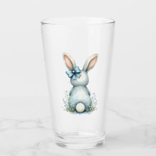 Copo De Pint Coelho Azul Coalhada Algodão Coelho Páscoa com Ovo
