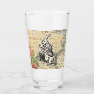 Copo De Pint Coelho Branco Aventuras de Alice no País das Marav