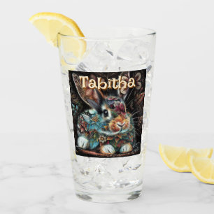 Copo De Pint Coelho Branco Personalizado Floral Personalizado
