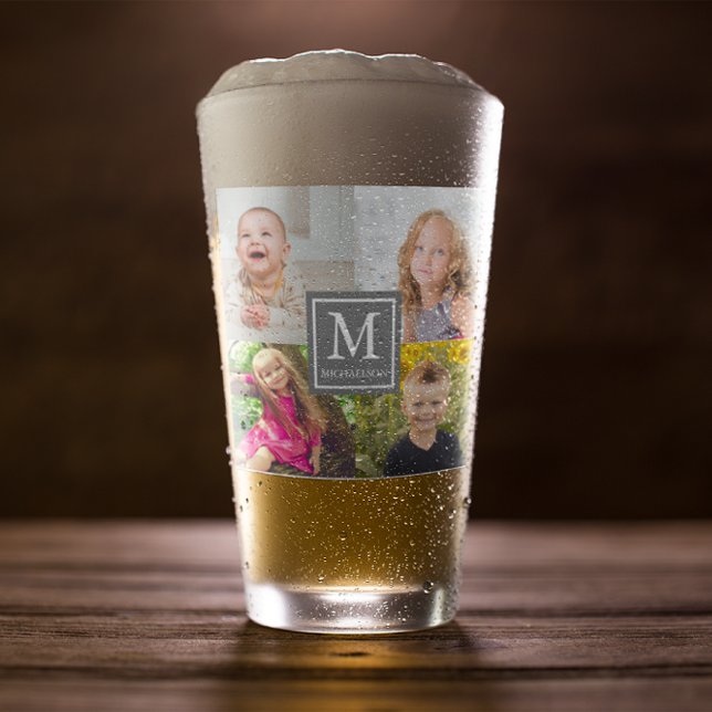 Copo De Pint Colagem de Fotos da Família (Criador carregado)