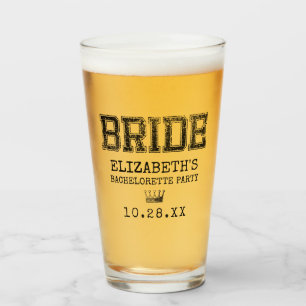 Copo De Pint Collegiate Bride Festa de solteira