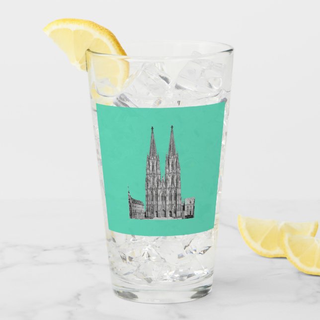 Copo De Pint Cologne Dome Cologne Köln Kölschglas (Gelo frontal)