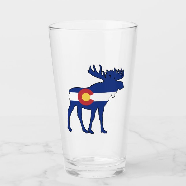 Copo De Pint Colorado Flag Moose (Frente)