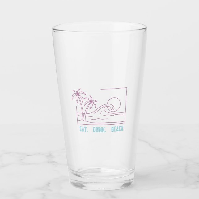 Copo De Pint COMA. BEBIDA. PRAIA. Tumbler (Frente)