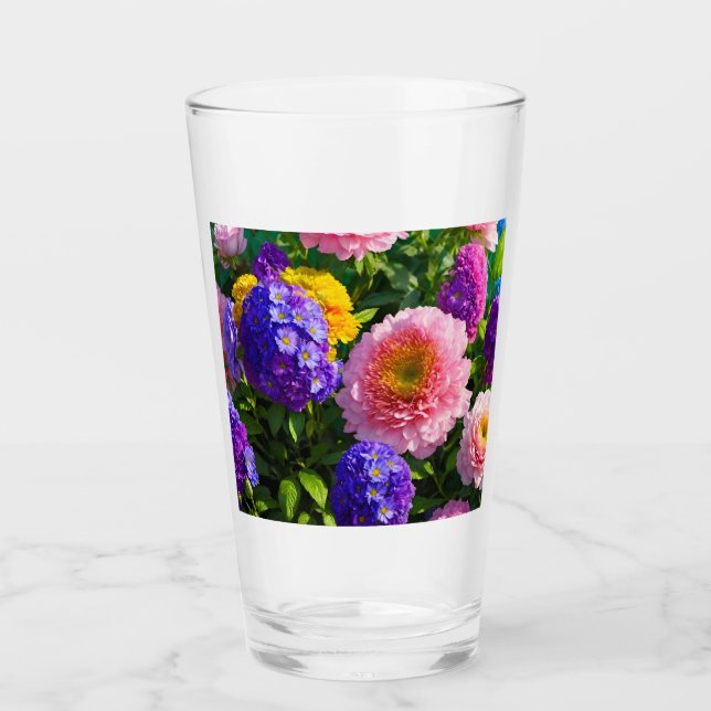 Copo De Pint Combinação de Flores (Frente)