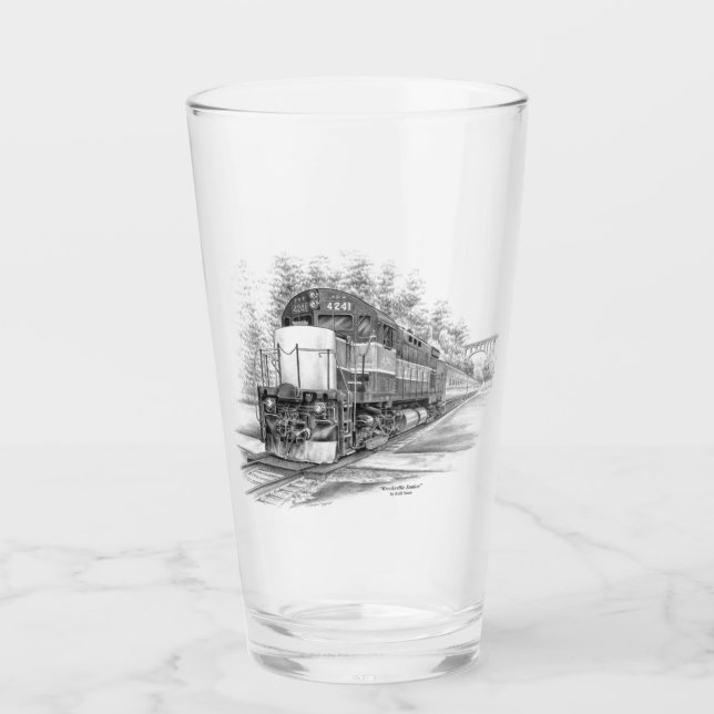 Copo De Pint Comboio da estação de Brecksville (CVNP) (Frente)