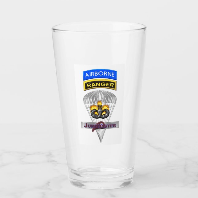 Copo De Pint Comemorativo de Ranger Jumpmaster (Frente)