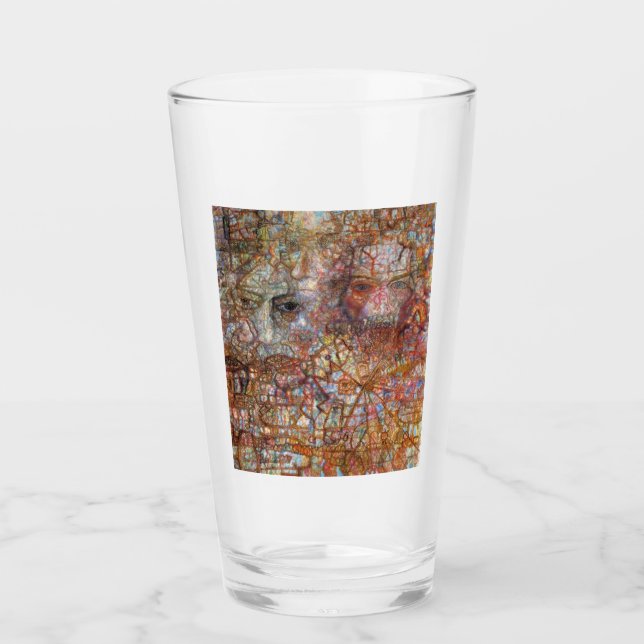 Copo De Pint Convenções: Duas Faces (por Pavel Filonov) (Frente)