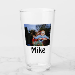 Copo De Pint convite de foto de aniversário personalizado simpl