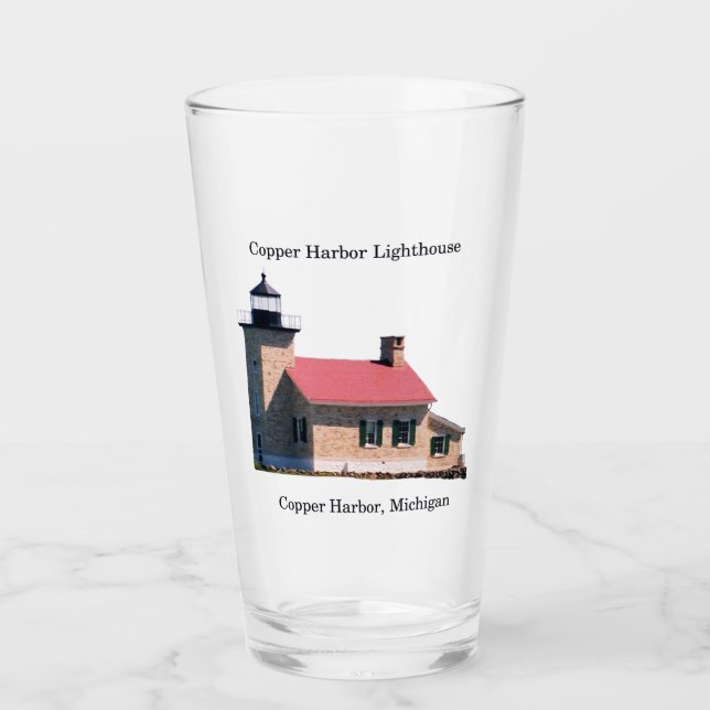 Copo De Pint Copper Harbor Lighthouse glass (Frente)