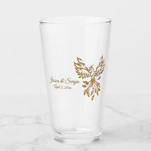 Copo De Pint Copper Phoenix sobe em preto