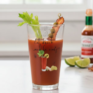 Copo De Pint Coquetel Bloody Mary Coma, Beba e seja mary