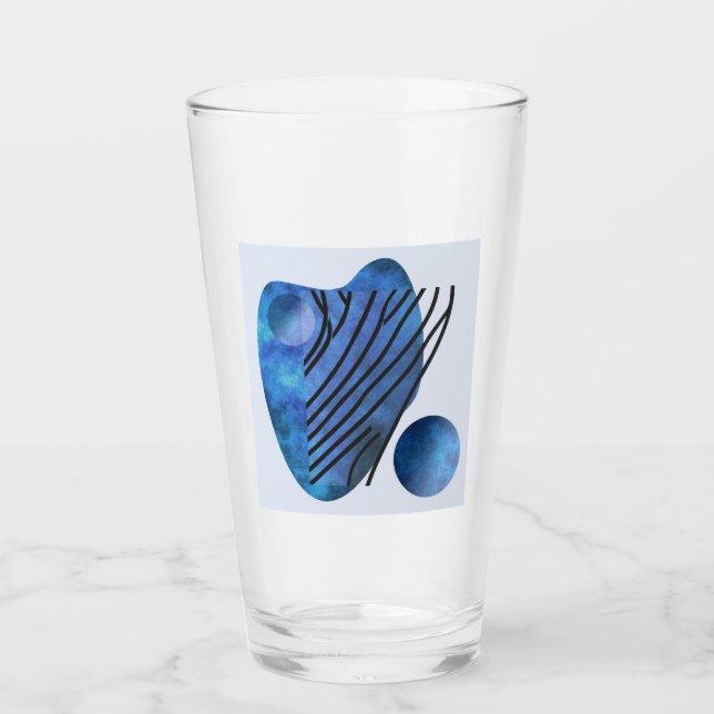 Copo De Pint Coração Azul (Frente)
