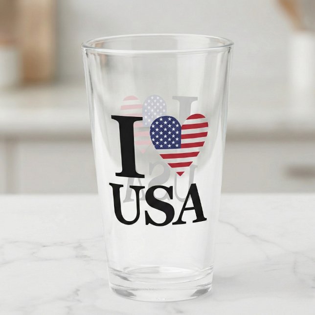 Copo de Pint "Coração da América" (Toast to the USA.)