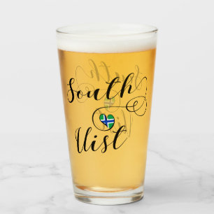 Copo De Pint Coração da Bandeira Uísta do Sul, Hébridas Exterio