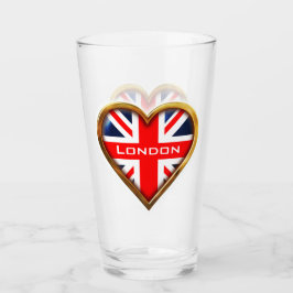 Copo De Pint Corações Britânicos
