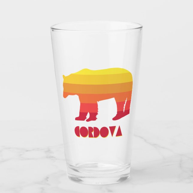 Copo De Pint Cordova Alaska Rainbow Bear (Frente)