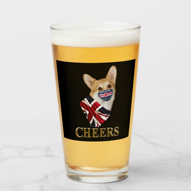 COPO DE PINT CORGI CHEERS (Frente (Preenchido))